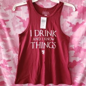 NWT Game of Thrones small tank top